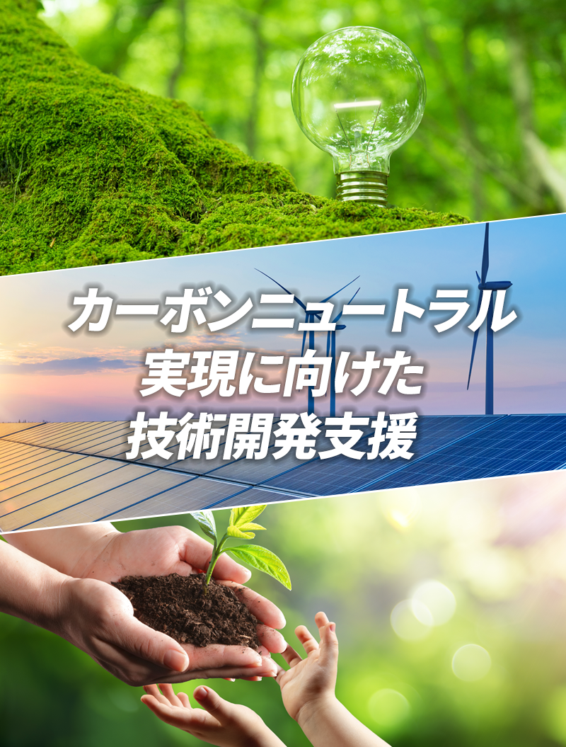 カーボンニュートラル実現に向けた技術開発支援